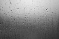 Back and white Water drops on blurred frosted glass texture Royalty Free Stock Photo