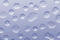 Water Drops on A Brushed Metal Surface for Abstract Texture Background Royalty Free Stock Photo