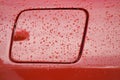 Water drops on car