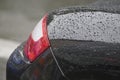 Water drops on car