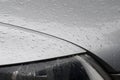 Water drops on car