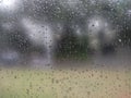 Water drops on car glass Royalty Free Stock Photo