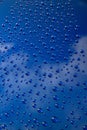 Water drops on car body. Hydrophobic effect Royalty Free Stock Photo