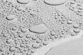 Water drops on concrete floor Royalty Free Stock Photo