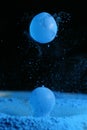 Water Drops, Cyan Powder