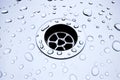 Water Drops Drain Background