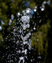 Water drops from fountain. Selective focus Royalty Free Stock Photo