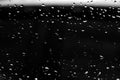 Water drops on glass texture abstract black dark background Royalty Free Stock Photo