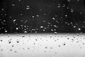 Water drops on glass texture abstract black dark background,Selective focus Royalty Free Stock Photo