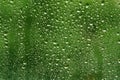 Water drops on green background Royalty Free Stock Photo