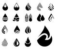 Water Drops Icon Set