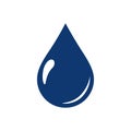 Water drops icon symbols vector. Ecological water icon for web page. Aqua environment or nature raindrop simple isolated Royalty Free Stock Photo