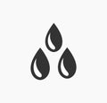 Water drops icon Royalty Free Stock Photo