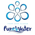 Water Drops Logo