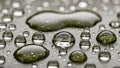 Water Drops Macro Abstract Liquid Surface Texture Background Royalty Free Stock Photo