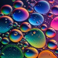 Water drops macro as nature abstract colorful background Royalty Free Stock Photo