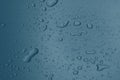 Water drops on metal surface Royalty Free Stock Photo