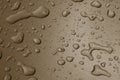 Water drops on metal surface Royalty Free Stock Photo