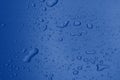 Water drops on metal surface Royalty Free Stock Photo