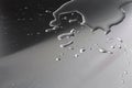 Water drops on metal surface Royalty Free Stock Photo