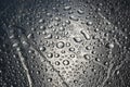 water drops on metal surface texture background Royalty Free Stock Photo