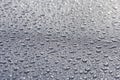 Water drops on a metallic surface Royalty Free Stock Photo