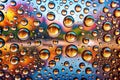 Water Drops on Mirror Royalty Free Stock Photo