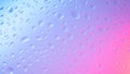 Water drops in neon lighting. Abstract unicorn colored background. Colorful texture backdrop Royalty Free Stock Photo