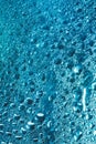 Water Drops Rain Blue Glass Background Royalty Free Stock Photo