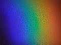 Water drops rainbow background