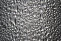 Water Drops Realistic Rain drop Condensation Texture on glossy platinum steel metal