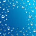 Water Drops Realistic set Royalty Free Stock Photo