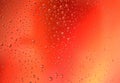 Water drops on red gradient background. Love, passion, heart, desire, action, romance concept. Royalty Free Stock Photo