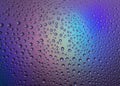 Water drops with reflection of the rainbow Royalty Free Stock Photo