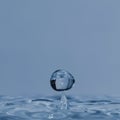 Water Drops and ripples Royalty Free Stock Photo