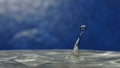 Water Drops and ripples Royalty Free Stock Photo