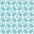 Water drops seamless pattern. Clean drink endless background. Vector flat illustration