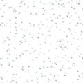 Water drops seamless pattern isolated on white background. Rain drops. Realistic bubbles on white background. Vector Royalty Free Stock Photo