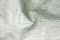 Water Drops on Silver Tarp Royalty Free Stock Photo