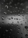 Water drops on stainless steel texture, background Royalty Free Stock Photo