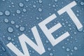 Water Drops Texture Background. Closeup Raindrop on Wet Text Royalty Free Stock Photo