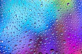 Water drops texture background. Rain on window glass. Wet rain pattern Royalty Free Stock Photo