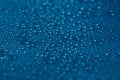 Water drops texture. Wet glass background droplet. Bubble pattern. Royalty Free Stock Photo