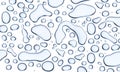 Water Drops White Background Royalty Free Stock Photo