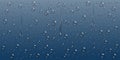 Rain water drops on blue metallic background Royalty Free Stock Photo