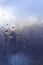 Water drops on window glass Royalty Free Stock Photo