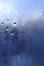 Water drops on window glass Royalty Free Stock Photo