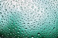 Water drops on window glass. Rain texture or wet pattern background. Royalty Free Stock Photo