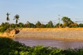 Water erosion protection wall Royalty Free Stock Photo