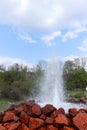 Water erupting out of Andernach geyser